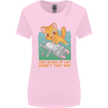 Fart Wasnt That Bad Funny Flatulence Cat Farting Womens Wider Cut T-Shirt Light Pink