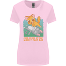 Fart Wasnt That Bad Funny Flatulence Cat Farting Womens Wider Cut T-Shirt Light Pink
