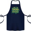 Farting is Just My Way of Saying That I Love You Cotton Apron 100% Organic Navy Blue