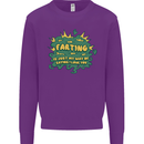 Farting is Just My Way of Saying That I Love You Kids Sweatshirt Jumper Purple