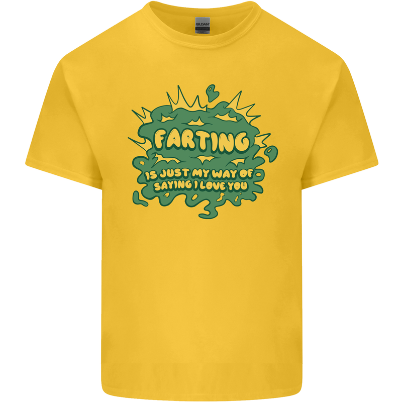 Farting is Just My Way of Saying That I Love You Kids T-Shirt Childrens Yellow