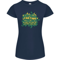 Farting is Just My Way of Saying That I Love You Womens Petite Cut T-Shirt Navy Blue