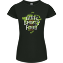 Farts are the Ghosts of Food Funny Flatulence Farting Womens Petite Cut T-Shirt Black