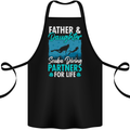 Father & Daughter Scuba Diving Fathers Day Diver Cotton Apron 100% Organic Black