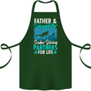 Father & Daughter Scuba Diving Fathers Day Diver Cotton Apron 100% Organic Forest Green