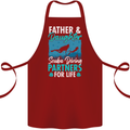 Father & Daughter Scuba Diving Fathers Day Diver Cotton Apron 100% Organic Maroon