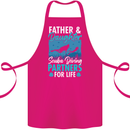 Father & Daughter Scuba Diving Fathers Day Diver Cotton Apron 100% Organic Pink