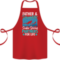 Father & Daughter Scuba Diving Fathers Day Diver Cotton Apron 100% Organic Red
