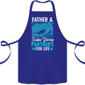 Father & Daughter Scuba Diving Fathers Day Diver Cotton Apron 100% Organic Royal Blue