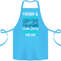 Father & Daughter Scuba Diving Fathers Day Diver Cotton Apron 100% Organic Turquoise