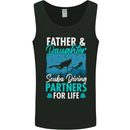 Father & Daughter Scuba Diving Fathers Day Diver Mens Vest Tank Top Black