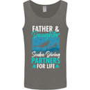 Father & Daughter Scuba Diving Fathers Day Diver Mens Vest Tank Top Charcoal
