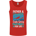 Father & Daughter Scuba Diving Fathers Day Diver Mens Vest Tank Top Red