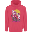 Father & Son Cycling Fathers Day Bicycle Bike Childrens Kids Hoodie Heliconia