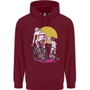 Father & Son Cycling Fathers Day Bicycle Bike Childrens Kids Hoodie Maroon