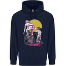 Father & Son Cycling Fathers Day Bicycle Bike Childrens Kids Hoodie Navy Blue