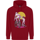 Father & Son Cycling Fathers Day Bicycle Bike Childrens Kids Hoodie Red