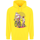 Father & Son Cycling Fathers Day Bicycle Bike Childrens Kids Hoodie Yellow