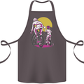 Father & Son Cycling Fathers Day Bicycle Bike Cotton Apron 100% Organic Dark Grey