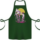 Father & Son Cycling Fathers Day Bicycle Bike Cotton Apron 100% Organic Forest Green