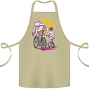 Father & Son Cycling Fathers Day Bicycle Bike Cotton Apron 100% Organic Khaki