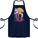 Father & Son Cycling Fathers Day Bicycle Bike Cotton Apron 100% Organic Navy Blue