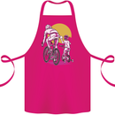 Father & Son Cycling Fathers Day Bicycle Bike Cotton Apron 100% Organic Pink