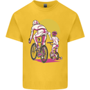 Father & Son Cycling Fathers Day Bicycle Bike Kids T-Shirt Childrens Yellow