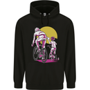 Father & Son Cycling Fathers Day Bicycle Bike Mens 80% Cotton Hoodie Black