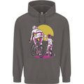 Father & Son Cycling Fathers Day Bicycle Bike Mens 80% Cotton Hoodie Charcoal