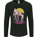 Father & Son Cycling Fathers Day Bicycle Bike Mens Long Sleeve T-Shirt Black