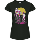 Father & Son Cycling Fathers Day Bicycle Bike Womens Petite Cut T-Shirt Black