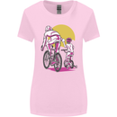 Father & Son Cycling Fathers Day Bicycle Bike Womens Wider Cut T-Shirt Light Pink