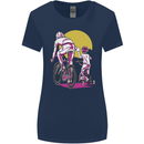 Father & Son Cycling Fathers Day Bicycle Bike Womens Wider Cut T-Shirt Navy Blue
