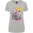 Father & Son Cycling Fathers Day Bicycle Bike Womens Wider Cut T-Shirt Sports Grey