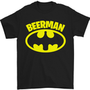 a black t - shirt with a yellow batman logo