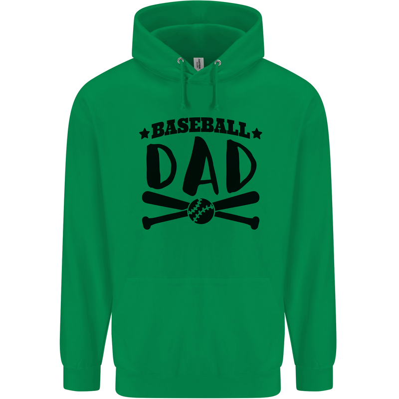 Fathers Day Baseball Dad Funny Childrens Kids Hoodie Irish Green