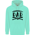 Fathers Day Baseball Dad Funny Childrens Kids Hoodie Peppermint