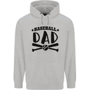 Fathers Day Baseball Dad Funny Childrens Kids Hoodie Sports Grey