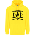 Fathers Day Baseball Dad Funny Childrens Kids Hoodie Yellow