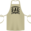 Fathers Day Baseball Dad Funny Cotton Apron 100% Organic Khaki