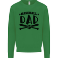 Fathers Day Baseball Dad Funny Kids Sweatshirt Jumper Irish Green