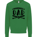 Fathers Day Baseball Dad Funny Kids Sweatshirt Jumper Irish Green