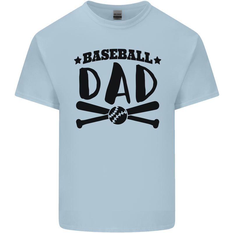 Fathers Day Baseball Dad Funny Kids T-Shirt Childrens Light Blue