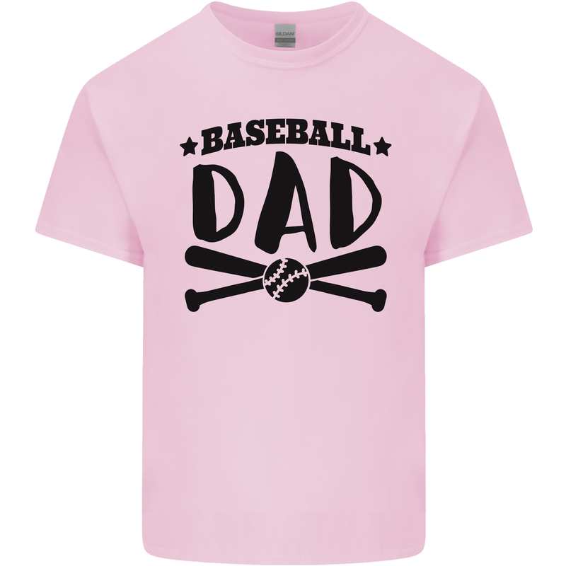 Fathers Day Baseball Dad Funny Kids T-Shirt Childrens Light Pink