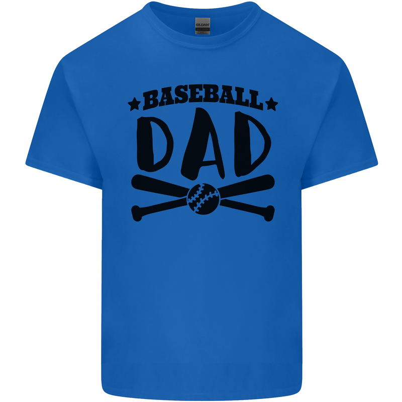 Fathers Day Baseball Dad Funny Kids T-Shirt Childrens Royal Blue