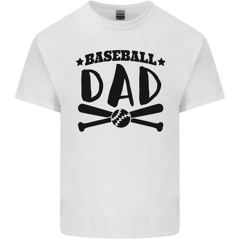 Fathers Day Baseball Dad Funny Kids T-Shirt Childrens White