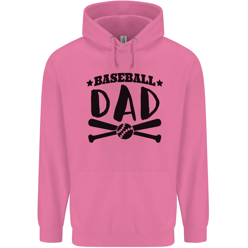 Fathers Day Baseball Dad Funny Mens 80% Cotton Hoodie Azelea