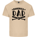 Fathers Day Baseball Dad Funny Mens Cotton T-Shirt Tee Top Sand