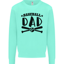 Fathers Day Baseball Dad Funny Mens Sweatshirt Jumper Peppermint